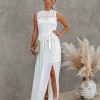 Clothing * | Aeom-001 Without A Doubt Crochet Lace Maxi Dress Flash Sale