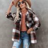 Clothing * | She -001 Liles Plaid Button Down Wool Blend Shacket