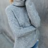 Clothing * | Oliv-001 Henry Sweater Heather Grey Final Sale