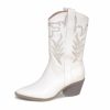 Shoes * | Free-002 Shoes Sephira Heeled Western Boot White