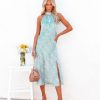 Clothing * | Olia-001 Special Event Lakeside Halter Midi Dress Final Sale