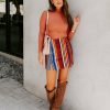 Clothing * | Dee-001 Chase Striped Corduroy Mini Skirt Final Sale Bottoms