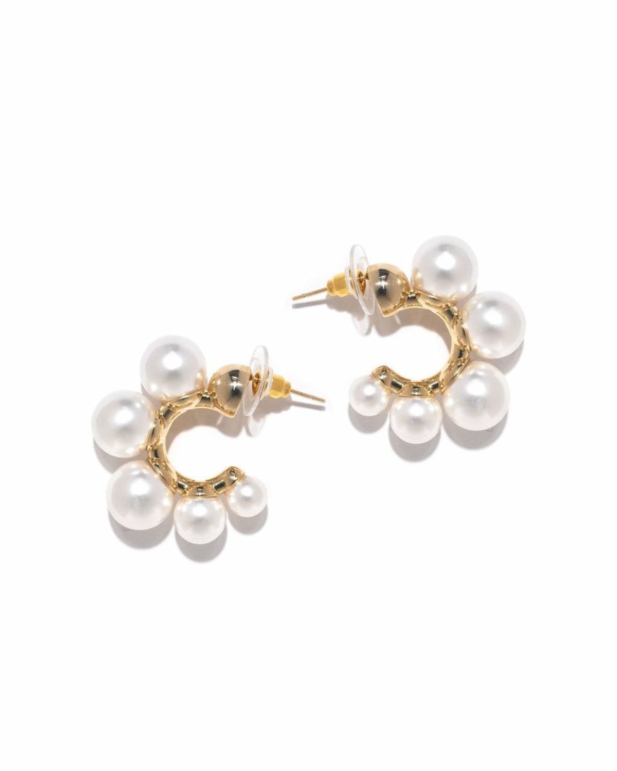 Jewelry * | Acce-001 Gabriela Pearl Hoops