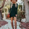 Clothing * | List-001 Americas Sweetheart Long Sleeve Dress Hunter Green