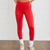 Clothing * | All-001 Flex Legging Red Final Sale