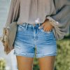 Clothing * | Flyi-001 Allison High Rise Distressed Denim Shorts Flash Sale The Vacation Shop