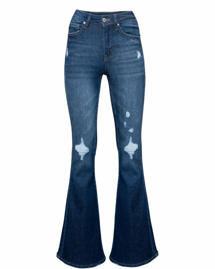 Clothing * | Kanc-001 The Denim Shop Hendrix High Rise Bell Bottom Denim Flash Sale