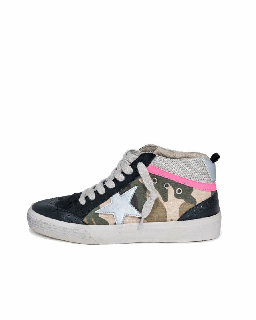 Clothing * | Shu -001 Liam High-Top Camo Sneaker Final Sale