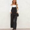 Clothing * | By T-001 Sunny Daze Boardwalk Adventures Pocketed Jumpsuit Black