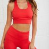 Clothing * | All-001 Vici Exclusives Flex Sports Bra Red Final Sale