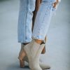 Shoes * | Mira-001 Uptown Faux Suede Heeled Bootie Grey