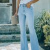 Clothing * | Kanc-001 Annika High Rise Bell Bottom Frayed Denim Final Sale