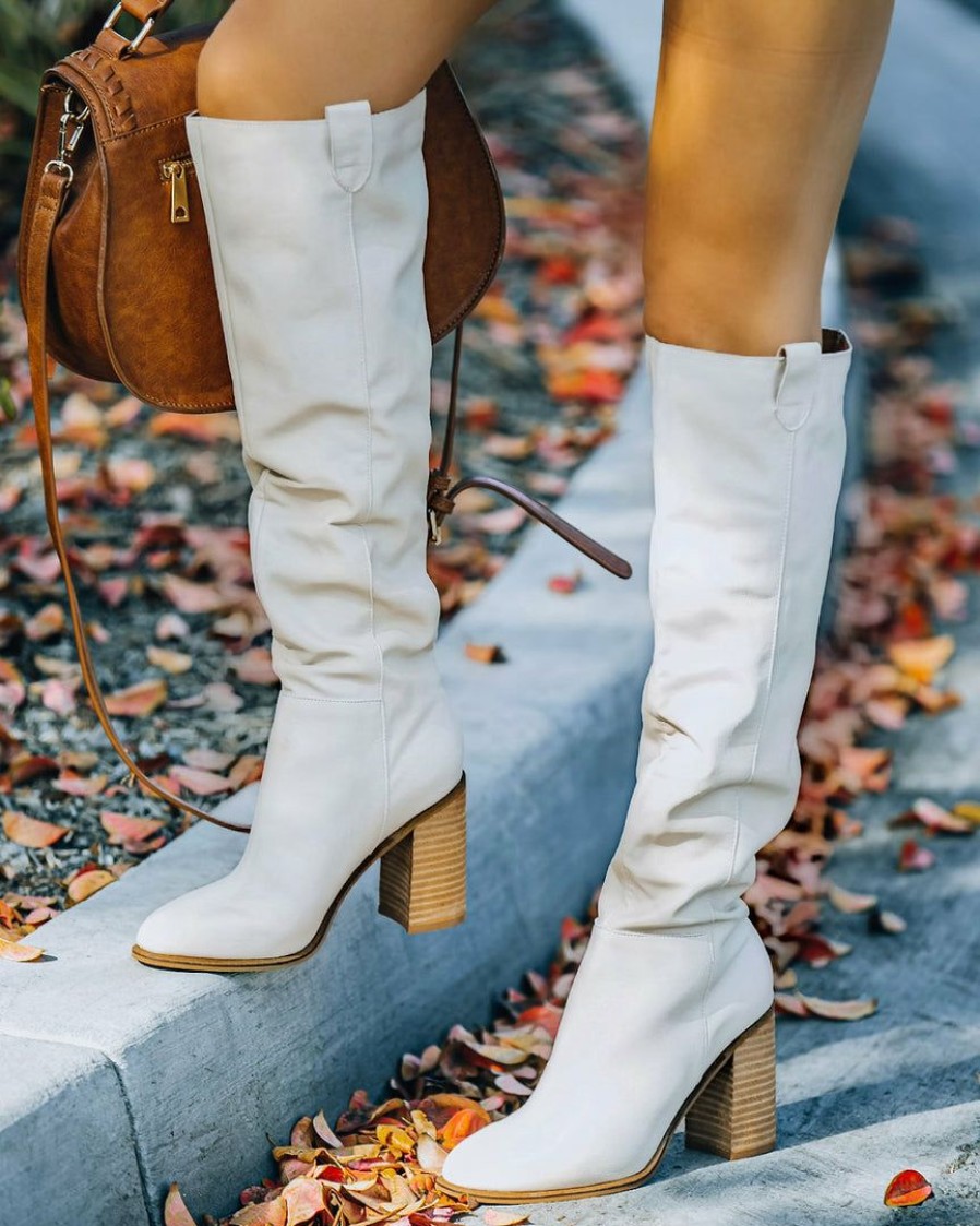 Shoes * | Free-002 Shoes Parker Slouch Boot Beige