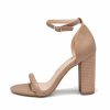 Shoes * | Free-002 Anna Faux Leather Heeled Sandal Final Sale