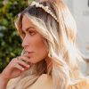 Accessories * | Fame-001 Brie Pearl Embellished Headband Final Sale Accessories