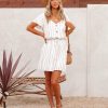 Clothing * | Newb-001 Dresses Kick The Dust Striped Ruffle Dress