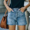 Clothing * | By T-001 Debi High Rise Vintage Cut Off Denim Shorts Flash Sale