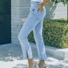 Clothing * | Flyi-001 Leona High Rise Straight Leg Split Ankle Denim Flash Sale The Denim Shop