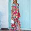 Clothing * | Oliv-001 What In Carnation Bardot Wrap Maxi Dress Sweet Summertime