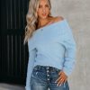 Clothing * | Skyl-002 Elsie Off The Shoulder Knit Sweater Final Sale