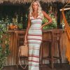 Clothing * | Lush-001 Isley Striped Knit Maxi Dress Final Sale Dresses