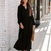 Clothing * | Love-003 Never Basic Pocketed Maxi Dress Black