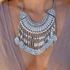 Jewelry * | Acce-001 Gypsy Queen Coin Necklace Silver Accessories