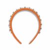 Accessories * | Acce-001 Serenade Embellished Headband Orange Final Sale Accessories