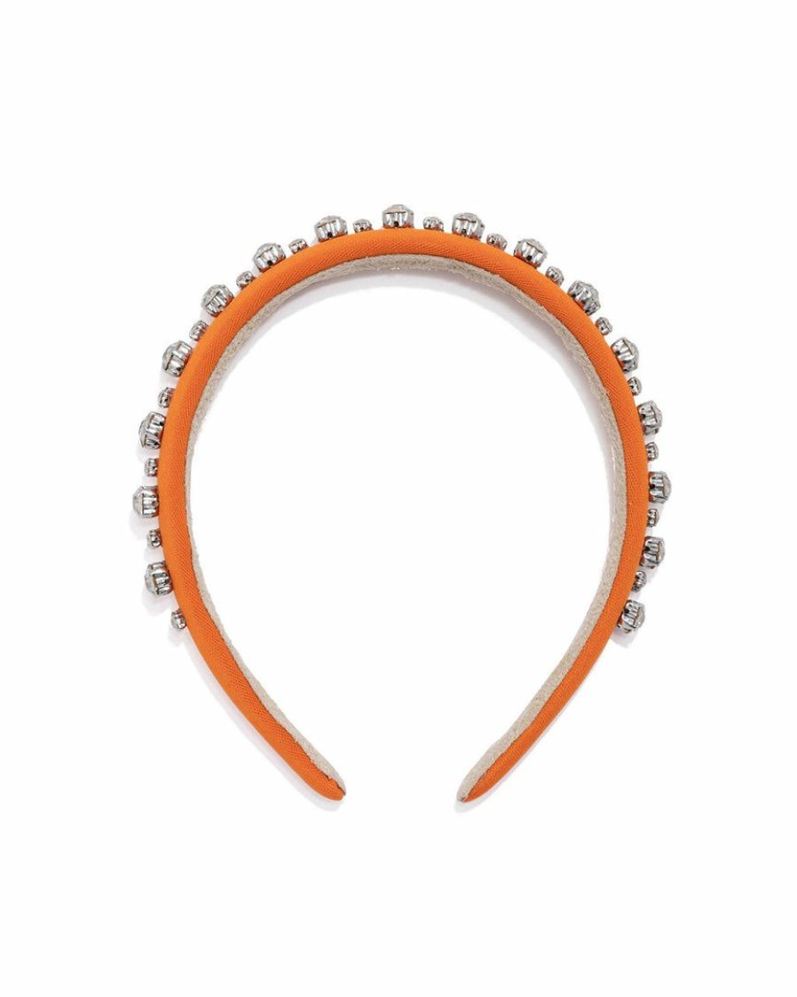 Accessories * | Acce-001 Serenade Embellished Headband Orange Final Sale Accessories