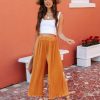 Clothing * | Fore-001 Villanueva Plisse Cropped Pants Marigold